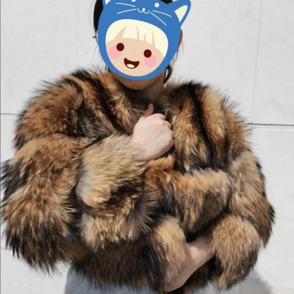 Winter Women Real Fur ,Natural Raccoon fur - Picture 6 of 6